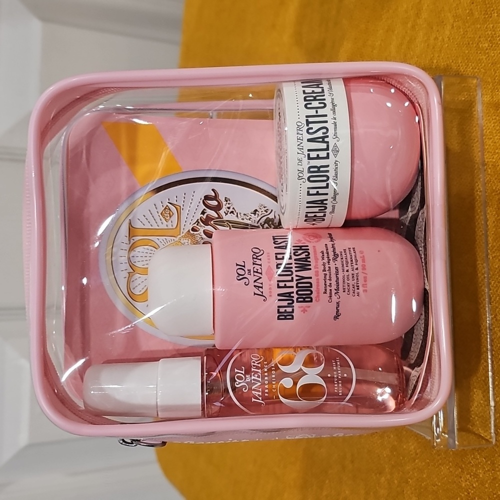 Sol de Janeiro Beija Flor Jet Cream Wash Jet Set Travel Set NWT
